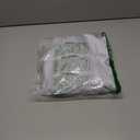 Seasons Shimmer Ghost Costume For Adult, White Hooded Halloween Dress With Black Light Effect (Medium)