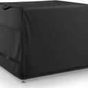 Stainless Steel Table Cover - Heavy Duty Waterproof Cover for 60 x 30 Inches Metal Prep Table, Compatible with 60 inch Outdoor Utility Cart and Storage Cabinet Black