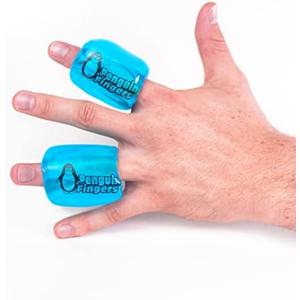 Finger Ice Pack, Finger and Toe Cold Gel Reusable Cryotherapy Compression Sleeve for Injuries, Arthritis, Tendonitis, Gout, or Sprains, No-Toxins and Latex Free. One Missing