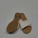 FITORY Women's Flat Sandals Fashion Slides With Soft Leather Slippers for Summer Size 6