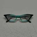 Turquoise Blue Funky Cat Eye Reading Glasses for Women  Stylish Cateye Readers with Solid & Sturdy Frame, Spring Hinges, Premium Design, Scratch Resistant Lenses, Fits All Face Shapes, Strength 4.00