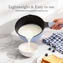 Small Sauce Pan with Lid, 1.5 Qt Saucepan with Lid, Non Stick Sauce Pan, Milk Pot & Sauce Pot & Saucepan with Pour Spout, Detachable Handle Milk Pan, Induction Compatible, Oven Safe, PFOA-Free