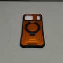 Poetic Spartan Case with Ring Stand for iPhone 17 Pro Max, [Camera Control Button][Magsafe Compatible], Full Body Rugged Shockproof Protective Cover Case, Metallic Orange