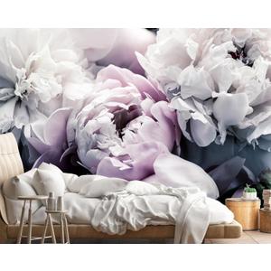 Reyhui Floral Wallpaper Mural Large Rose Flowers Mural for Bedroom Living Room Wall (not self-Adhesive)