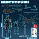 T13 Action Figure 2Pack Sets Already Assembled 3D Printed Collectible Toy with Dummy 13, Titan 13 Robot T-13 Model Dummy Toys Kit for 6 7 8 9 10 11 12 Years Old Kids Gift & Adults
