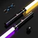 Lightsaber, Light Sabers with RGB 20 Colors, USB Rechargeable Lightsabers with FX Sound and Motion Sensors, Light Saber Sword Toy for Kids, Galaxy War Fighters Cosplay, Halloween Xmas Gift, 2Packs