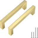 Goldenwarm 20 Pack 4 inch Brushed Gold Cabinet Pulls Gold Drawer Handles Brushed Brass Cabinet Pulls Dresser Handles Kitchen Hardware for Cabinets