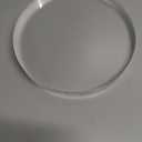 CiaoHER 1in Thickness 8in Diameter Acrylic Disc Display Block Clear Polished Round Pedestal Stand Riser 8" x 8" x 1", 1 Pack