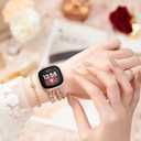 MOFREE Bracelet Compatible with Fitbit Versa 3/Versa 4 Bands/Fitbit Sense/Sense 2 Bands for Women Small/Medium