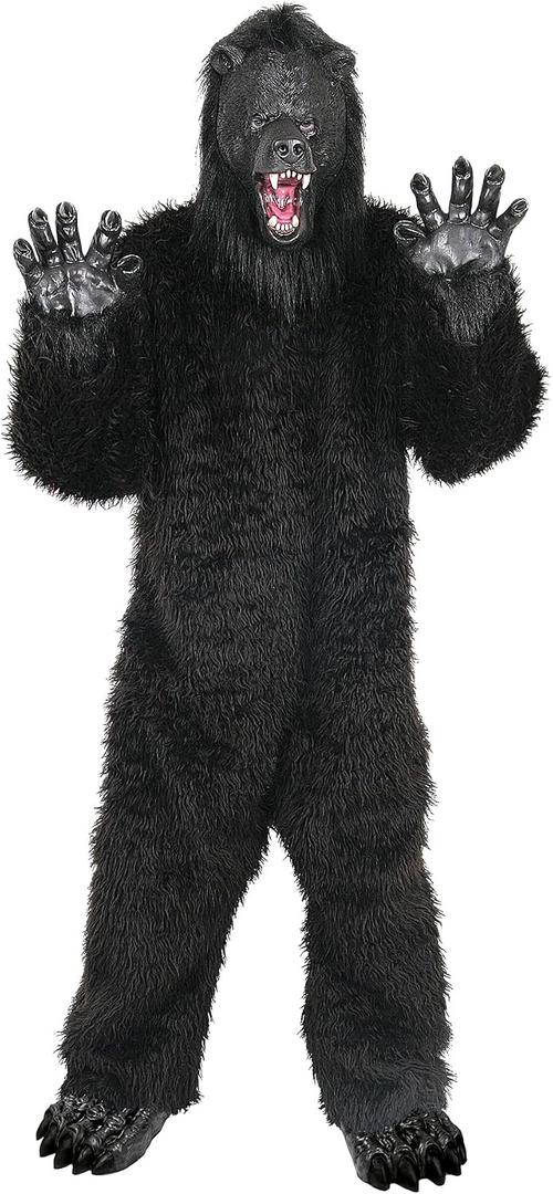 Deluxe Grizzly Bear Costume, Adult One Size (Black)