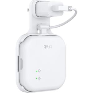 HomeMount Outlet Wall Mount for Blink Sync Module XR with Short Cable, Save Space and Easy Move Wall Holder Mounting Bracket for Blink Outdoor Indoor Home Security Camera, No Messy Wires or Screw (white)