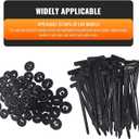 100pcs Nylon Universal Cable Tie Buckle, 2025 New Heavy Duty Self-Locking Nylon Zip Ties Holder, Multipurpose Plastic Cable Ties Tool for Car Daily Repair Quick Fix