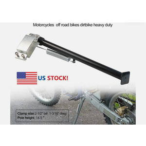 14" Clamp Frame On Side Kick Stand Kit For Dirt Bike KX125/250/500 CR125/250/500