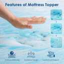 IULULU Mattress Topper King Size, 4 Inch Gel Memory Foam Bed Topper | Topper for Twin Bed, Soft Comfy Breathable for Sleeper, CertiPUR-US Certified