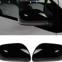 2PCS Compatible with Toyota Yaris Side Mirror Cover 2006 2007 2008 2009 2010 2011, Driver and Passenger for Toyota Yaris Rearview Mirror Caps Clip-on Replacement - Glossy Black