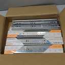 Goldenwarm Soft Close Heavy Duty Drawer Slides 12 Inch, 1 Pair 100lb Load Capacity Ball Bearing Drawer Glides, 3-Section Full Extension Side Mount Rails for Kitchen, Office, Workshop Cabinet