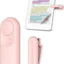 Page Turner for Kindle, Stouchi 2 in 1 Pink Magnetic Paperwhite Oasis Scribe Kobo Clicker Accessories Wireless Remote Control for iPad, iPhone, Tablets Camera Video Record Shutter Selfie