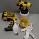 Cordless Paint Sprayer (Batteries Not Included), 200W HVLP Spray Gun with Cleaning & Blowing Joints for 20V Dewalt Battery, 6 Nozzles and 3 Patterns,Paint Sprayer for Furniture, Cabinets, Fence, Walls