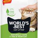 WORLD'S BEST CAT LITTER Comfort Care Unscented 15-Pounds - Natural Ingredients, Quick Clumping, Flushable, 99% Dust Free & Made in USA - Long-Lasting Odor Control & Easy Scooping