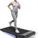 SupeRun Walking Pad, Under Desk Treadmill, 3 in 1 Portable Treadmill with Remote Control LED Display, 2.5 HP Quiet Walking Jogging Machine for Office Home Use, 300 Lbs Capacity