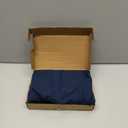 Lightweight Pleated Dust Ruffle Bed Skirt, Fade Resistant, Wrinkle Resistant, Twin, Navy Blue