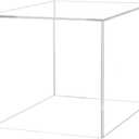8 Inch One Piece Box Clear Acrylic Display with One Open Side No Lid Versatile One Piece Square Plexiglass Retail Product Riser or Merchandise Storage Bin No Assembly by Marketing Holders
