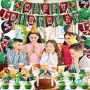 46PCS Football Birthday Party Decorations,Banner,Football Theme Party Decorations,Balloons.Cake Toppers,Cupcake Toppers.Football Birthday Decorations Sports party Decorations.