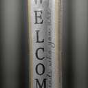 Welcome-ish Sign for Front porch Standing 45"X9" Large Outdoor Welcome Tall Vertical Funny Signs for Home Outside Door Wall Decor (Wood)