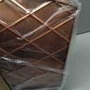 Lanpn Metal Christmas Tree Collar 28 inch, Christmas Tree Ring Collar for Medium Xmas Stand Cover Real Artificial Trees Indoor Outdoor Decoration (Bronze, Diamond)