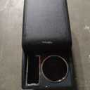 Car Armrest Box for Toyota Yaris Vitz 2006-2011 Auto Accessories Center Console Leather Arm Rest Double-Layer Storage Space with Cup Holder (Black Thread)