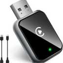 Carplay Wireless Adapter Compatible with Apple - Convert Wired to Wireless Carplay Adapter for iPhone(2025 Upgraded), Fast Auto Connection No Delay Mini Size with Extension Cable USB & USB-C