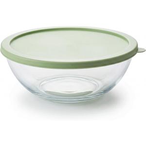 6.8QT Large Glass Mixing Bowl for Sourdough Bread, Baking, Salad & Meal Prep
