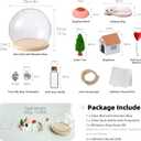 Pet Hair Memorial Bottle with Miniature Doghouse Kit, Dog Cat Fur Memorial Keepsake Glass Ball, Pet Hair Fur Ash Storage Urn with Mini Dollhouse DIY, Dog Memorial Gifts for Pet Loss