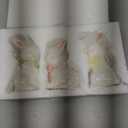 RattanView Easter Decorations 3 Pcs Ceramic Easter Bunny Statues Spring Table Centerpieces Cute Pastel Rabbit Kit Ceramic Home Decor Spring Bunny Figurines Set for Home Party Decorations (Lively)