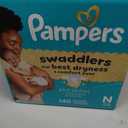 Pampers Swaddlers Diapers, Size 0 (up to 10 lbs), 140 Count, Absorbent, Keeps Baby Dry and Comfortable, Skin Safe Disposable Baby Diaper 