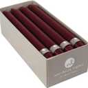 Northern Lights Candles Premium Tapers 10" 12PK - Bordeaux - 76602