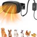 600W Dog House Heater with Thermostat, Pet Warmer for Cold Winter, 6.5 Ft Anti Chew Cord, Pet House Heater for Cold Winter Kennel & Outdoor Cat Shelter,Chicken Coop