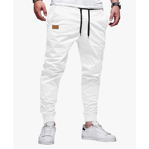 JMIERR Mens Casual Joggers Pants - Cotton Drawstring Chino Cargo Pants Hiking Outdoor Twill Track Jogging Sweatpants Pants, Size XL