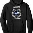 Greece Flag Hoodie Greek Soccer Team Football large