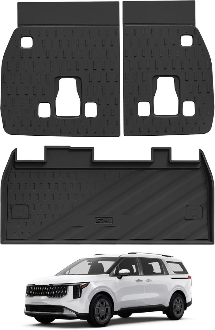 3W Cargo Liner & Backrest Mats for Kia Carnival Hybrid & Gas 2025-2027