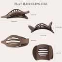 8 Pack Flat Hair Clips for Women, Matte Flat Claw Clips for Thick & Thin Hair No-Slip Strong Hold Hair Barrettes, French Duckbill Styling Accessories for Women