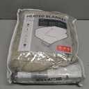 Electric Heated Blanket Twin Size 62"84", Breathable & Luxurious Flannel, Soft Warm Gift with Over-Heat Protection, 4 Heating Levels & 10 H Auto Shut Off, Machine Washable, Light Brown