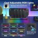 RGB Charger Dock for Nintendo Switch 2 2025- with Cooling Fan,8 in 1 Switch 2 Chagrer Dock for Joycon 2/1, Dual-Direction Charging, LED Indicators, Magnetic Charge Switch2 Accessories