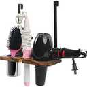 Honizer Wooden Hair Tool Organizer Under Sink, White, 10.8in x 4.5in x 14.5in