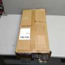 IRIS USA Wide Wooden Magazine Rack, 4-Pocket Periodical Book Sketchbook Stand with Deep Compartments for Living Room Office, Dark Brown