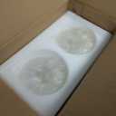 Frosted Glass Lamp Shade 2 Pack, Cylinder Glass Shade Replacement for Lighting Fixture Glass Globe with 1 5/8 Inch Fitter, G0035