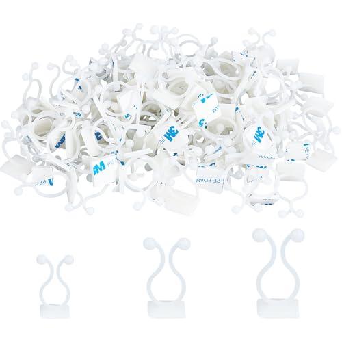 MAGICALCUTDIE 1set Plant Climbing Wall Fixture Clips Invisible Wall Vines Fixture Wall Sticky with Self-Adhesive White 27x21x15mm 6x20x17.5mm 40x25x19.5mm 50pcs/set