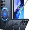 TORRAS Upgraded Magnetic & Stand for Samsung Galaxy S25 Ultra Case, [Fit for Magsafe] [12FT Mil-Grade Drop Protection] Shockproof Translucent Slim for Samsung Galaxy S25 Ultra Case, Black