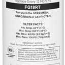GE Reverse Osmosis Under Sink Remineralization & Replacement Filter, Fits GE GXRV40TBN, GXRQ18NBN, GNRQ18NBN Filtration Systems, Replace Every 12 Months, FQ18RT