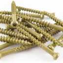 WoodPro Fasteners TH7X112-1 Number-7 by 1-1/2-Inch Trim Head Wood Construction Screws, T10, 1-Pound Net Weight, 245-Piece , Gold